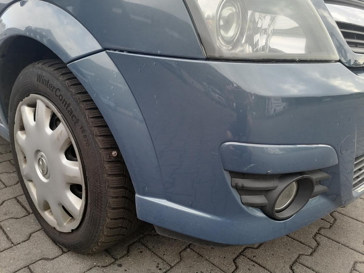 Opel Meriva A original Sto&szlig;stange Stossf&auml;nger vorn Blaumetallic Z21T Facelift